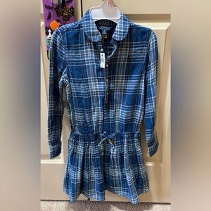 Polo by Ralph Lauren Blue Plaid Kids Casual Dress